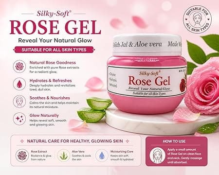 Silky-Soft Rose Gel With Vitamin E - Image 6