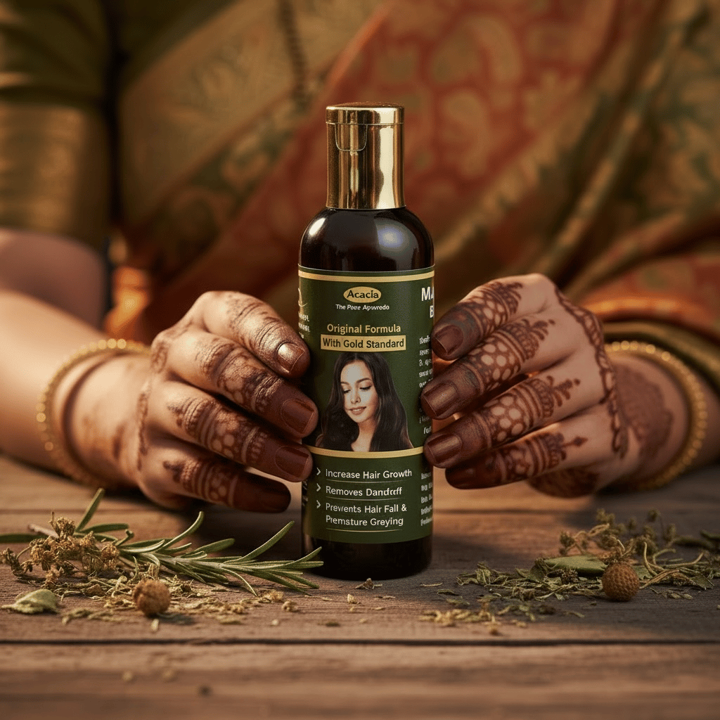 Maha Bhringraj Hair Oil - Image 4